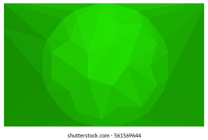 Light Green vector polygonal illustration, which consist of triangles with a gemstone in center. Triangular design of a huge diamond for your business. Creative geometric background of gems.