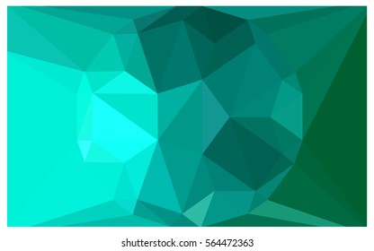 Light Green vector polygonal illustration, which consist of triangles with a gemstone in center. Triangular design of a huge diamond for your business. Creative geometric background of gems.