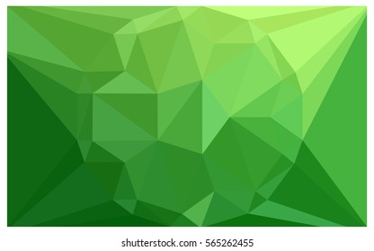 Light Green vector polygonal illustration, which consist of triangles with a gemstone in center. Triangular design of a huge diamond for your business. Creative geometric background of gems.