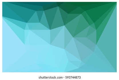 Light Green vector polygonal illustration, which consist of triangles with a gemstone in center. Triangular design of a huge diamond for your business. Creative geometric background of gems.