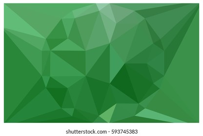 Light Green vector polygonal illustration, which consist of triangles with a gemstone in center. Triangular design of a huge diamond for your business. Creative geometric background of gems.