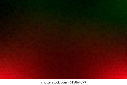 Light Green vector polygonal illustration, which consist of hexagons. Hexagonal pattern for your business design. Geometric background in Origami style with gradient. 