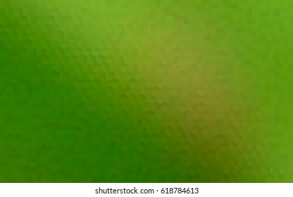 Light Green vector polygonal illustration, which consist of hexagons. Hexagonal pattern for your business design. Geometric background in Origami style with gradient. 