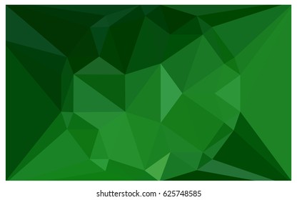 Light Green vector polygonal illustration, which consist of triangles with a gemstone in center. Triangular design of a huge diamond for your business. Creative geometric background of gems.