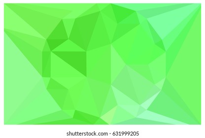 Light Green vector polygonal illustration, which consist of triangles with a gemstone in center. Triangular design of a huge diamond for your business. Creative geometric background of gems.