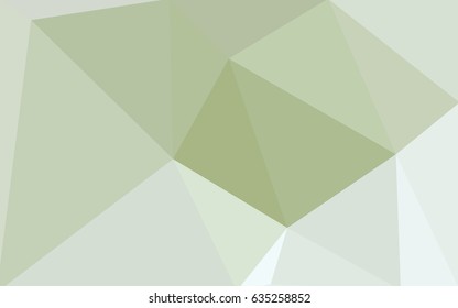 Light Green vector polygonal illustration, which consist of triangles. Triangular pattern for your business design. Geometric background in Origami style with gradient. 