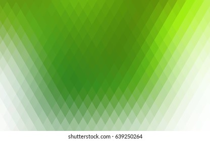 Light Green vector polygonal illustration, which consist of rectangles. Rectangular pattern for your business design. Geometric background in Origami style with gradient. 