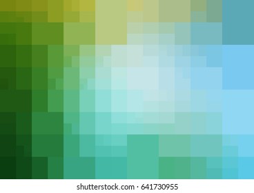 Light Green vector polygonal illustration, which consist of rectangles. Rectangular design for your business. Creative geometric background in Origami style with gradient