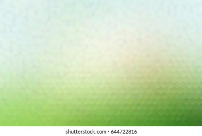 Light Green vector polygonal illustration, which consist of hexagons. Hexagonal design for your business. Creative geometric background in Origami style with gradient