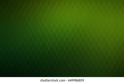 Light Green vector polygonal illustration consisting of rectangles. Rectangular design for your business. Creative geometric background in origami style with gradient.