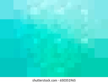 Light Green vector polygonal illustration, which consist of rectangles. Rectangular design for your business. Creative geometric background in Origami style with gradient
