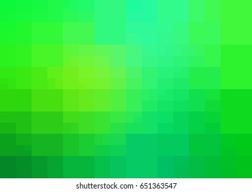 Light green vector polygonal illustration, which consist of rectangles. Rectangular design for your business. Creative geometric background in Origami style with gradient