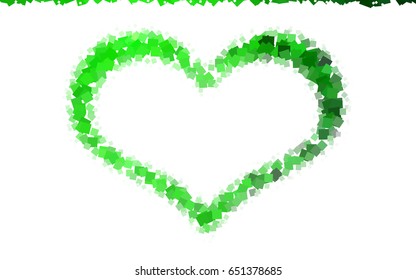 Light Green vector polygonal illustration consisting of rectangles. Rectangular design for your business. Creative geometric background in origami style with gradient.