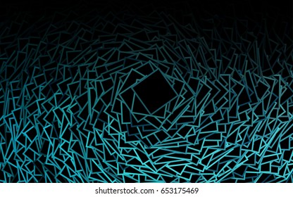 Light Green vector polygonal illustration, which consist of rectangles. Rectangular pattern for your business design. Geometric background in Origami style with gradient. 