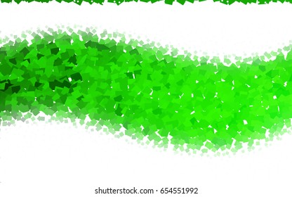 Light Green vector polygonal illustration, which consist of rectangles. Rectangular pattern for your business design. Geometric background in Origami style with gradient. 