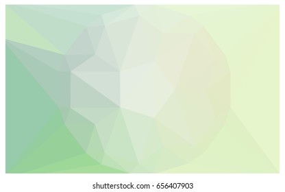 Light Green vector polygonal illustration, which consist of triangles with a gemstone in center. Triangular design of a huge diamond for your business. Creative geometric background of gems.