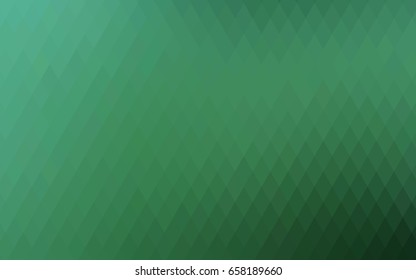 Light Green vector polygonal illustration, which consist of rectangles. Rectangular pattern for your business design. Geometric background in Origami style with gradient. 
