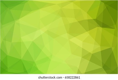 Light Green vector polygonal illustration, which consist of triangles. Triangular design for your business. Creative geometric background in Origami style with gradient