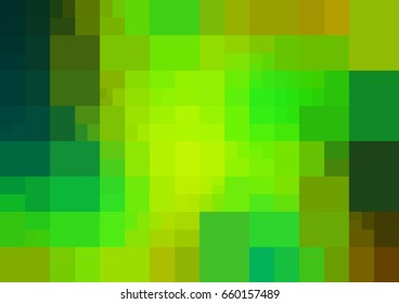 Light Green vector polygonal illustration, which consist of rectangles. Rectangular design for your business. Creative geometric background in Origami style with gradient