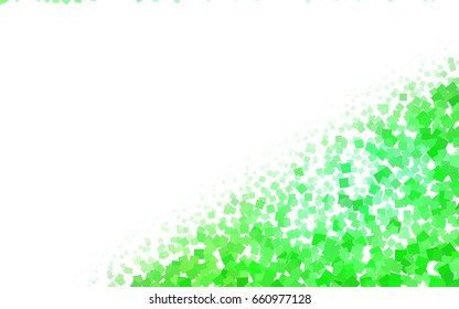 Light Green vector polygonal illustration consisting of rectangles. Rectangular design for your business. Creative geometric background in origami style with gradient.