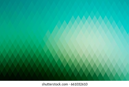 Light Green vector polygonal illustration, which consist of rectangles. Rectangular pattern for your business design. Geometric background in Origami style with gradient. 