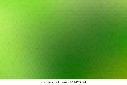 Light Green vector polygonal illustration, which consist of hexagons. Hexagonal design for your business. Creative geometric background in Origami style with gradient