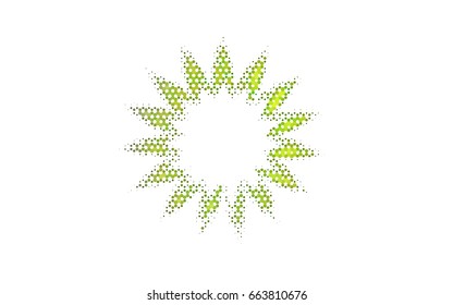 Light Green vector polygonal illustration, which consist of hexagons. Hexagonal pattern for your business design. Geometric background in Origami style with gradient. 