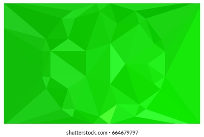 Light Green vector polygonal illustration, which consist of triangles with a gemstone in center. Triangular design of a huge diamond for your business. Creative geometric background of gems.