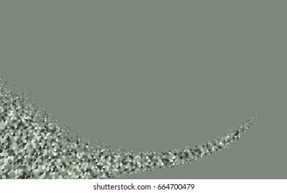 Light Green vector polygonal illustration, which consist of hexagons. Hexagonal pattern for your business design. Geometric background in Origami style with gradient. 