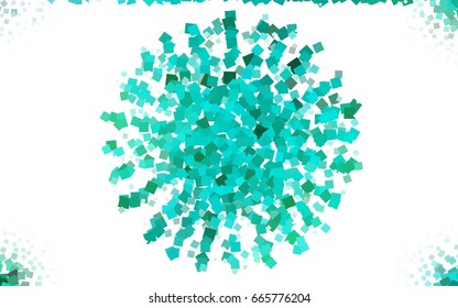 Light Green vector polygonal illustration, which consist of rectangles. Rectangular pattern for your business design. Geometric background in Origami style with gradient. 