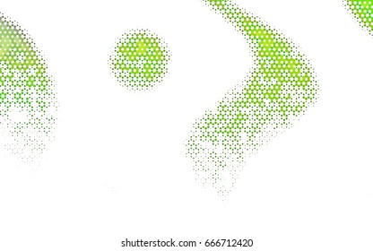 Light Green vector polygonal illustration, which consist of hexagons. Hexagonal design for your business. Creative geometric background in Origami style with gradient