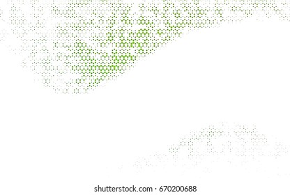 Light Green vector polygonal illustration, which consist of hexagons. Hexagonal pattern for your business design. Geometric background in Origami style with gradient. 