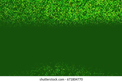 Light Green vector polygonal illustration, which consist of hexagons. Hexagonal design for your business. Creative geometric background in Origami style with gradient