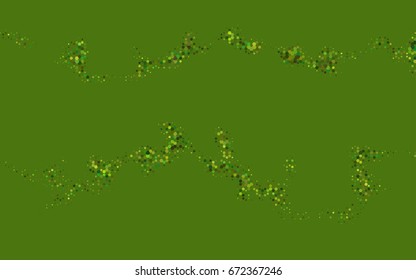 Light Green vector polygonal illustration, which consist of hexagons. Hexagonal pattern for your business design. Geometric background in Origami style with gradient. 