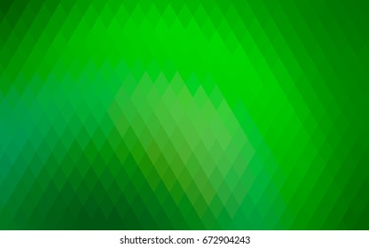 Light Green vector polygonal illustration consisting of rectangles. Rectangular design for your business. Creative geometric background in origami style with gradient.