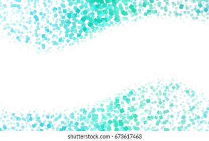 Light Green vector polygonal illustration, which consist of rectangles. Rectangular pattern for your business design. Geometric background in Origami style with gradient. 