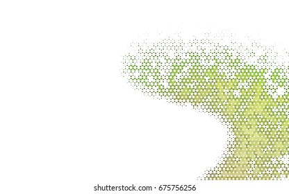 Light Green vector polygonal illustration, which consist of hexagons. Hexagonal pattern for your business design. Geometric background in Origami style with gradient. 