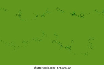 Light Green vector polygonal illustration, which consist of hexagons. Hexagonal pattern for your business design. Geometric background in Origami style with gradient. 