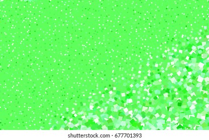 Light Green vector polygonal illustration consisting of rectangles. Rectangular design for your business. Creative geometric background in origami style with gradient.
