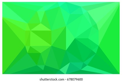 Light Green vector polygonal illustration, which consist of triangles with a gemstone in center. Triangular design of a huge diamond for your business. Creative geometric background of gems.