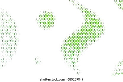 Light Green vector polygonal illustration, which consist of hexagons. Hexagonal design for your business. Creative geometric background in Origami style with gradient
