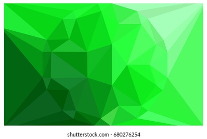 Light Green vector polygonal illustration, which consist of triangles with a gemstone in center. Triangular design of a huge diamond for your business. Creative geometric background of gems.