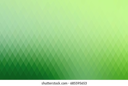 Light Green vector polygonal illustration, which consist of rectangles. Rectangular pattern for your business design. Geometric background in Origami style with gradient. 