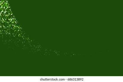 Light Green vector polygonal illustration, which consist of hexagons. Hexagonal pattern for your business design. Geometric background in Origami style with gradient. 