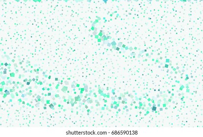 Light Green vector polygonal illustration consisting of rectangles. Rectangular design for your business. Creative geometric background in origami style with gradient.
