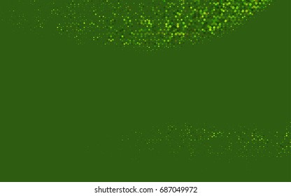 Light Green vector polygonal illustration, which consist of hexagons. Hexagonal pattern for your business design. Geometric background in Origami style with gradient. 