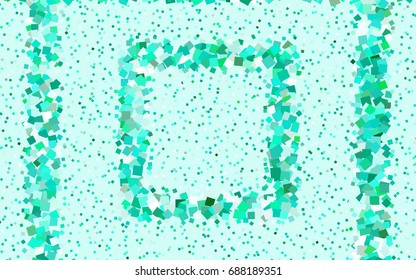 Light Green vector polygonal illustration, which consist of rectangles. Rectangular pattern for your business design. Geometric background in Origami style with gradient. 