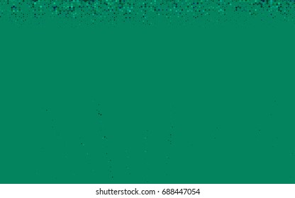 Light Green vector polygonal illustration, which consist of hexagons. Hexagonal design for your business. Creative geometric background in Origami style with gradient