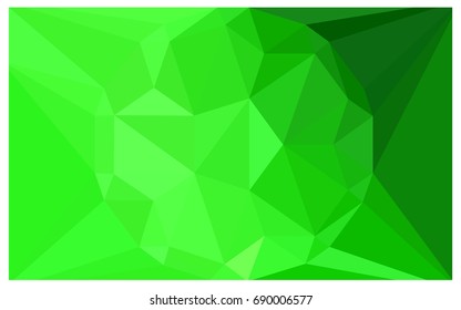 Light Green vector polygonal illustration, which consist of triangles with a gemstone in center. Triangular design of a huge diamond for your business. Creative geometric background of gems.