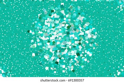 Light Green vector polygonal illustration, which consist of rectangles. Rectangular pattern for your business design. Geometric background in Origami style with gradient. 